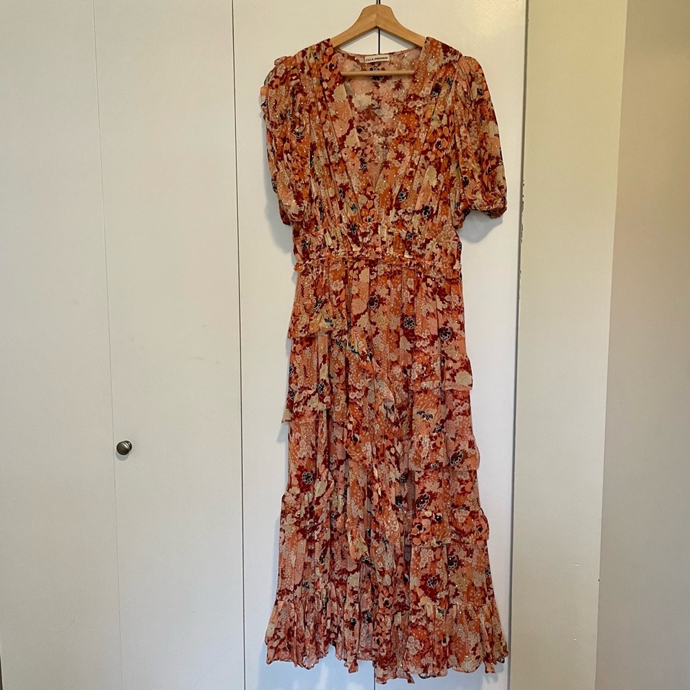 Ulla Johnson silk dress Sz 8 - Picture 6 of 11